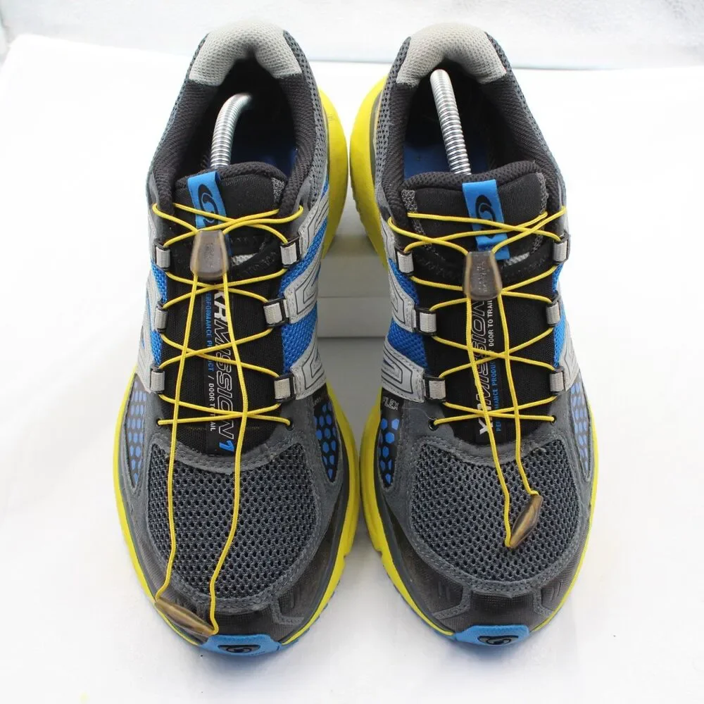 Salomon Men's XR Mission Trail Running Shoes Size 11 - Blue/Yellow